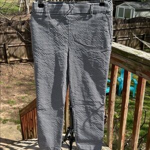 Jules & Leopold Black and White Gingham Pull-on Pants